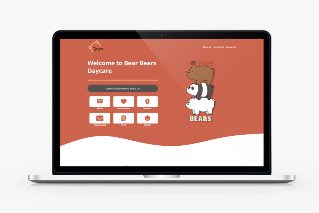 Kamloops Westsyde Daycare | Bear Bears Daycare Website Development Case Study