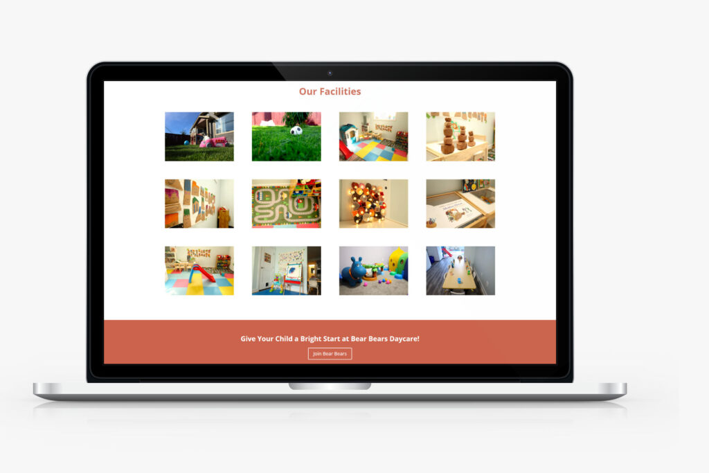 Kamloops Westsyde Daycare | Bear Bears Daycare Website Development Case Study